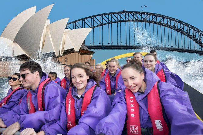 30-Minute Sydney Harbour Jet Boat Ride on Thunder Twist - Sydney Opera House from a moving boat