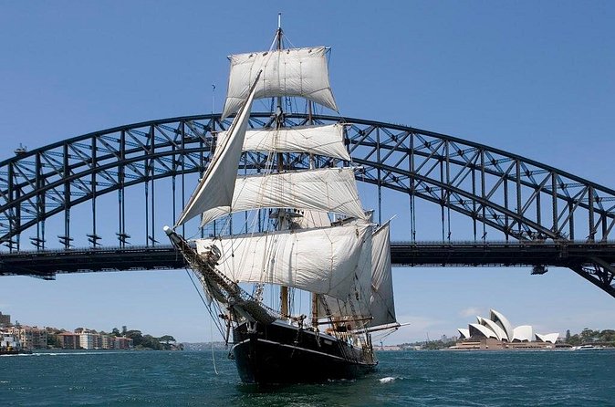 Australia Day Tall Ships Lunch & Race on Sydney Harbour - Leaving Campbell’s Cove and entering the harbour