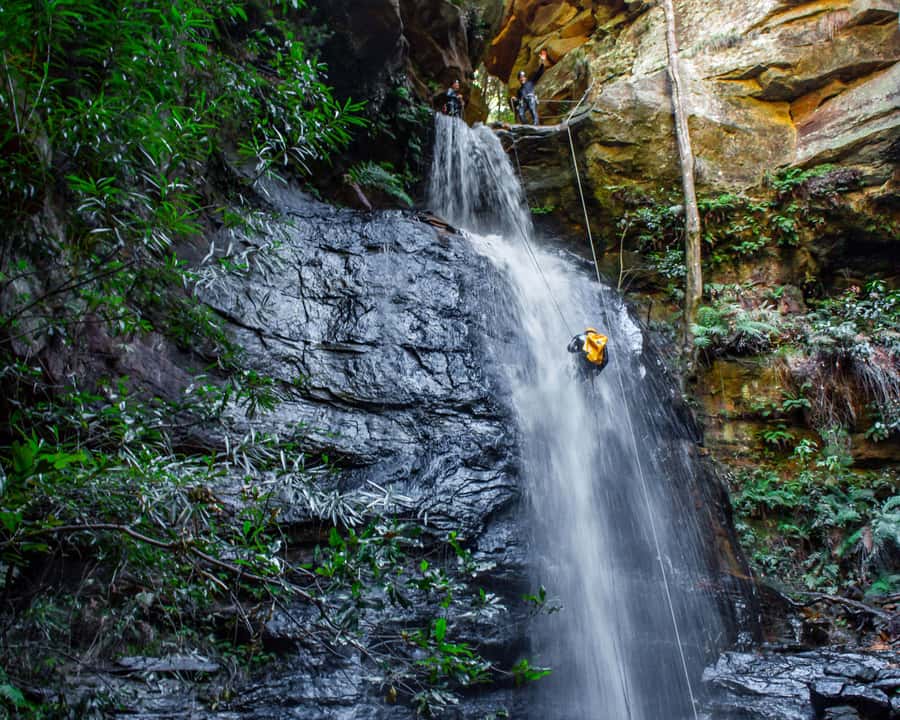 Blue Mountains: Abseiling and Canyoning Experience - Lunch breaks up the technical morning