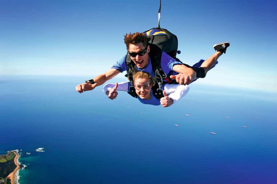 From Sydney: Tandem Skydive Experience over Beach - The jump itself: 15,000 feet above the NSW coast