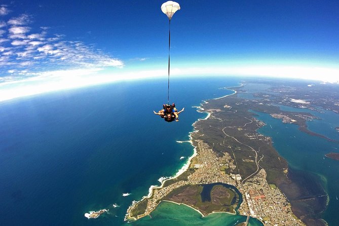 From Sydney: Tandem Skydive Experience over Newcastle Beach - The aircraft climb and the moment of exit