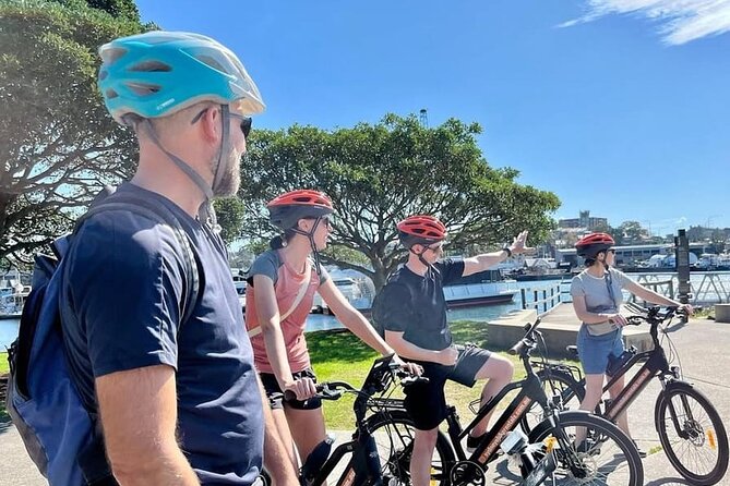 Guided Electric Bike Tour of Sydney with Bluetooth helmets - Pyrmont reveals Sydney’s working waterfront