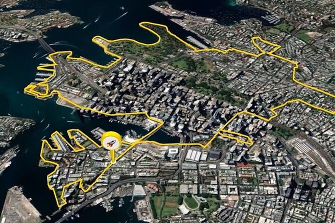 Guided Electric Bike Tour of Sydney with Bluetooth helmets - Chinatown closes the city loop
