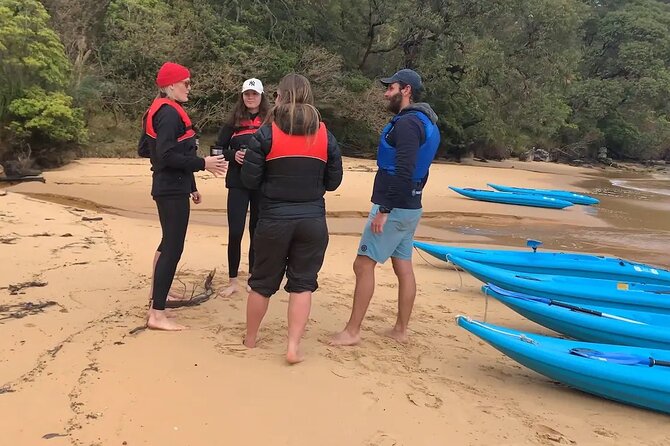 Guided Kayak Tour of Manly Cove Beaches - Collins Flat Beach, caves, and small waterfalls