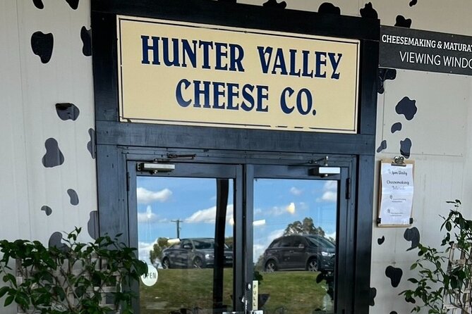 HUNTER VALLEY CHEESEBOARD TASTING - select your favourite cheeses - Watching cheese being made through the factory windows