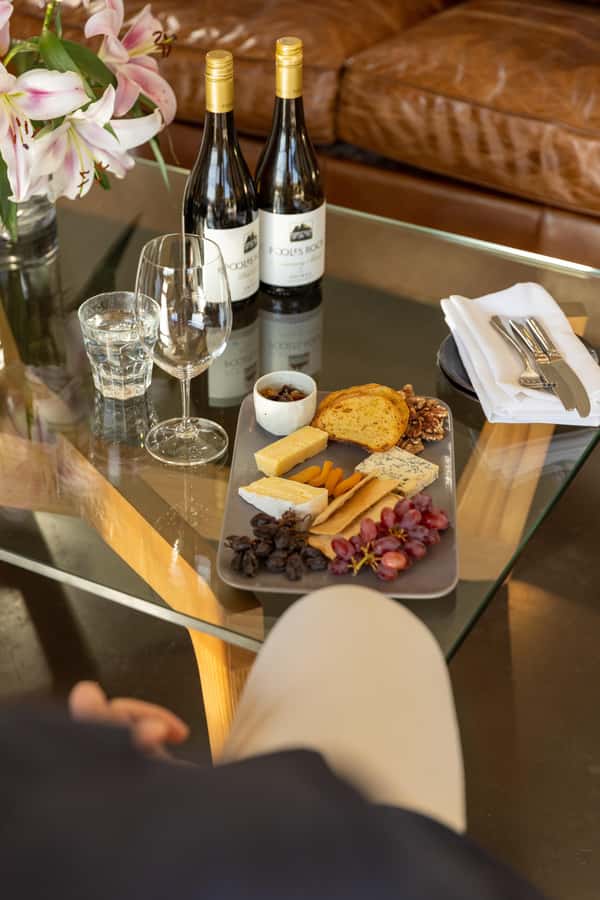 Hunter Valley: Wine and Cheese Tasting - The alfresco deck and heritage vineyard view