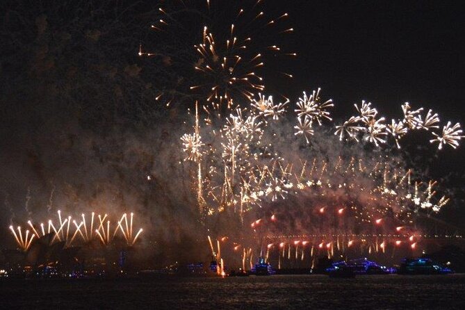 Luxury Sydney Harbor New Years Eve Fireworks Dinner Cruise 2026-7 - Boarding at King Street Wharf at 5 p.m.