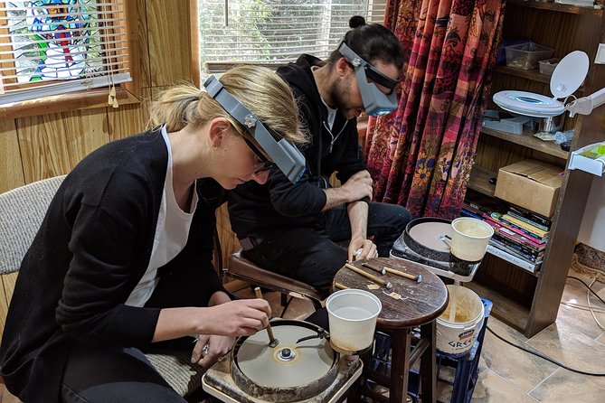 Opal polishing workshops in beautiful Mudgee wine country - At Braemore, the setting for the workshop