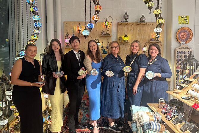 Paint and Sip Classes Sydney: Ceramic Plates & Bowls - Apple tea, coffee, and Turkish delights