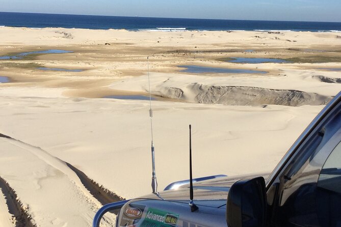 Port Stephens, Beach and Sand Dune 4WD Passenger Tour - Coastal views from the moving sand