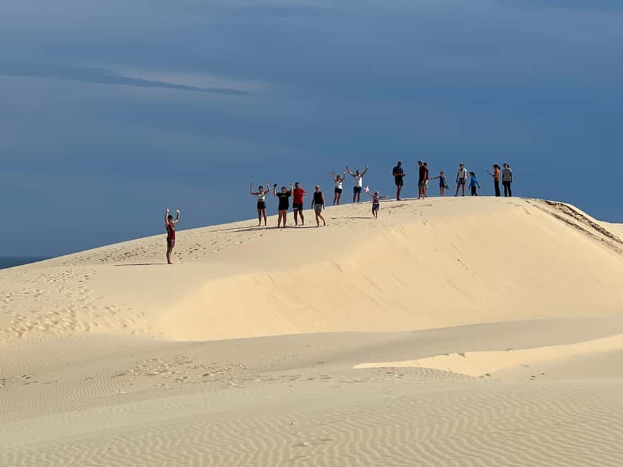 Port Stephens: Stockton Sand Dunes 4WD Tag-Along Tour - Climbing the Tall Dunes for 360-Degree Views