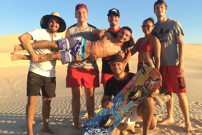 Port Stephens Unlimited Sandboarding and Sand Surfing - Reaching the dunes from Anna Bay
