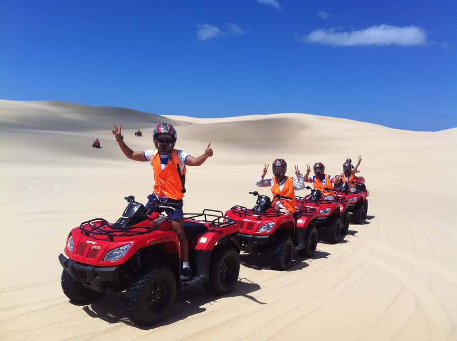 Port Stephens: Worimi Sand Dune Quad Bike Adventure - From Williamtown to the first stretch of sand