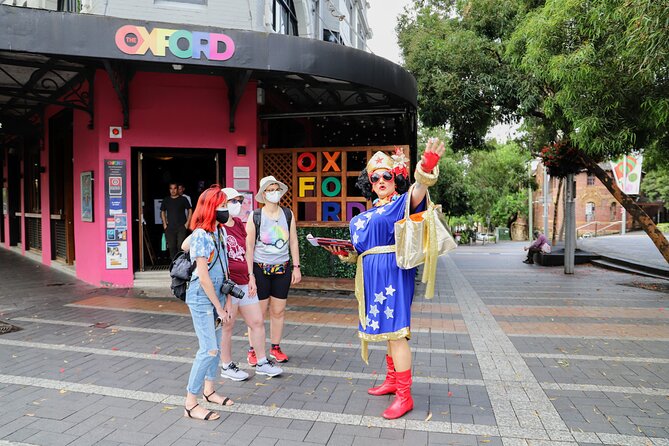 Private Drag Queen Walking Tour through Sydney's LGBT District - A quick stop at the Aussie swimwear store
