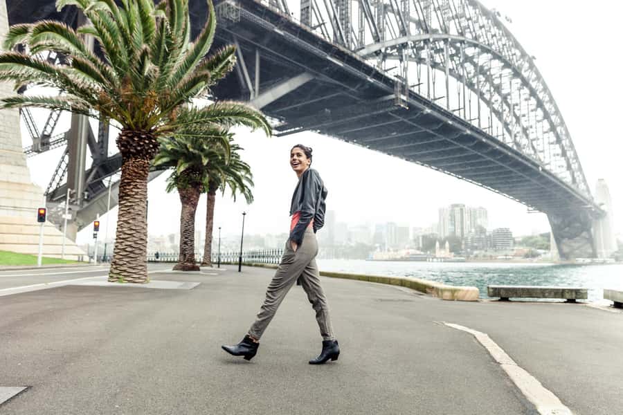 Professional photoshoot at The Rocks in Sydney - Walking The Rocks with a camera in hand