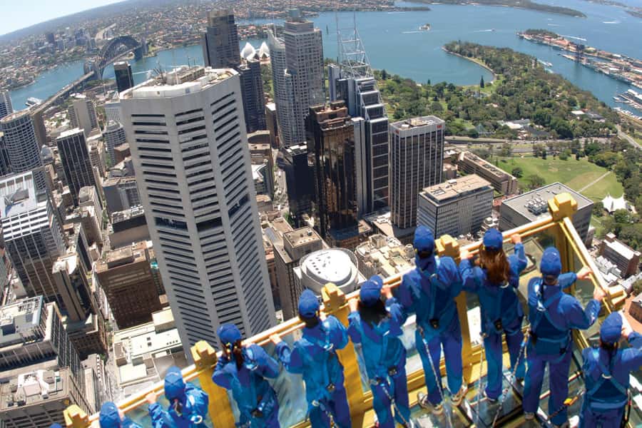 Skywalk at The Sydney Tower Eye: Ticket & Tour - The glass floor and the photograph stop