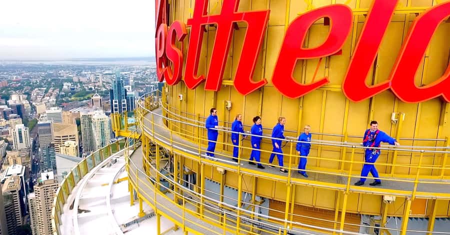 Skywalk at The Sydney Tower Eye: Ticket & Tour - Safety briefing, jumpsuit, and the walk outside