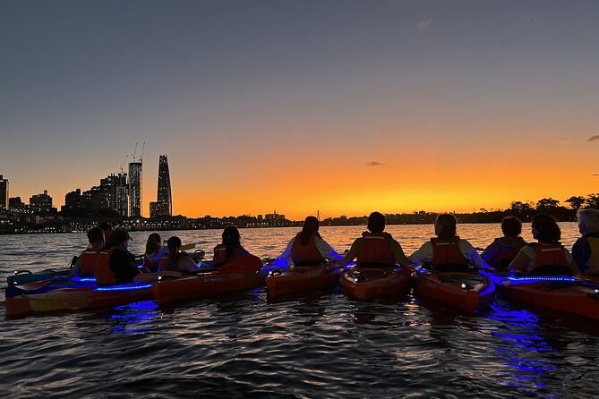 Sunset Paddle Session on Sydney Harbour (single kayak) - Paddling toward the Harbour Bridge