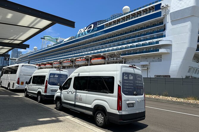 Sydney Airport to White Bay Port transfer - The shared minivan ride to White Bay