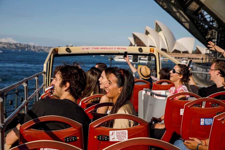 Sydney: Big Bus Hop-On Hop-Off Tour with Optional Cruise - The red City Route, from Circular Quay to the central sights