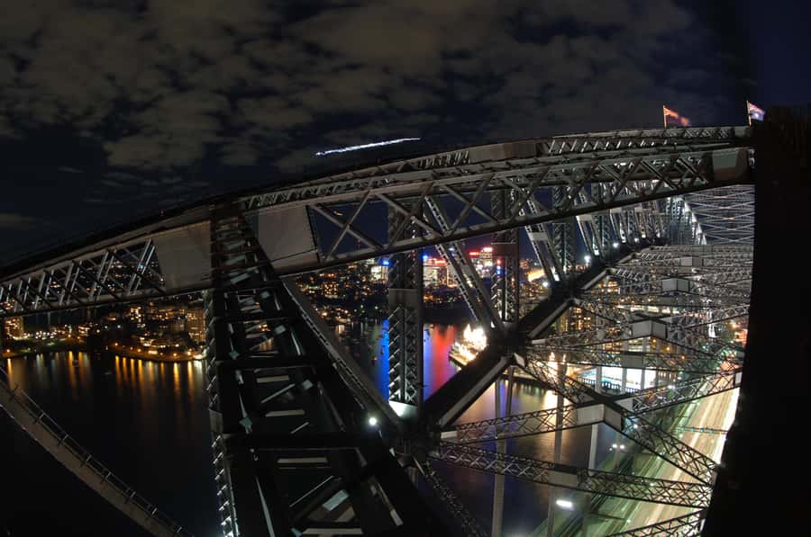 Sydney: BridgeClimb Sydney Harbour Summit Night - At the summit, Sydney becomes the attraction
