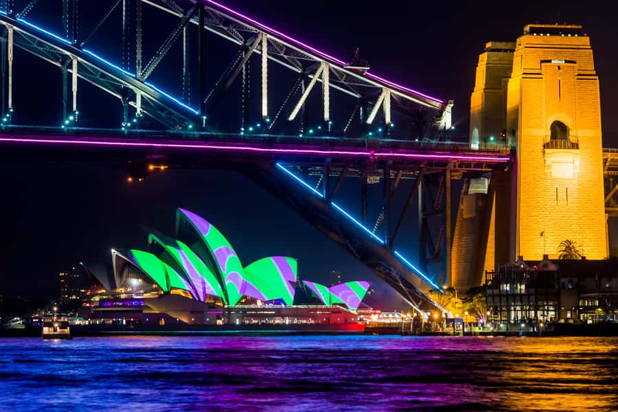 Sydney: Bring Your Own Drinks Vivid Harbour Cruise - Key points at a glance