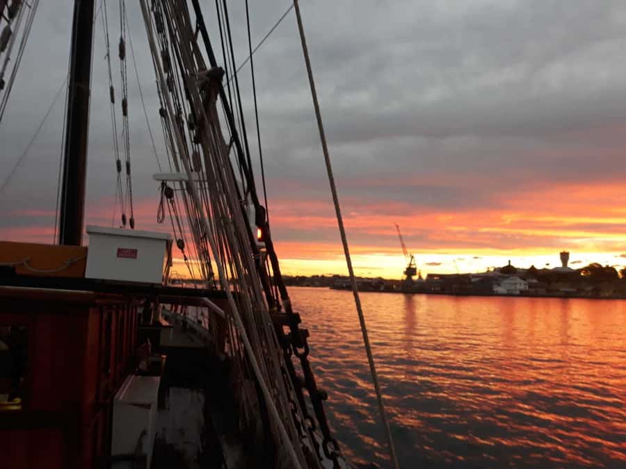 Sydney Harbor Tall Ship Wine & Canapés Evening Cruise - The first minutes on board set the tone
