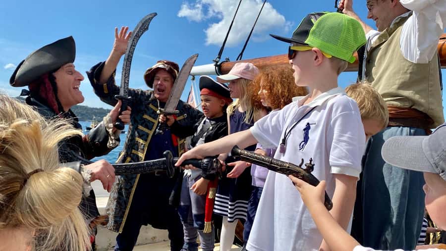 Sydney Harbor: Theatrical Pirates Cruise - Setting sail from Campbell’s Cove