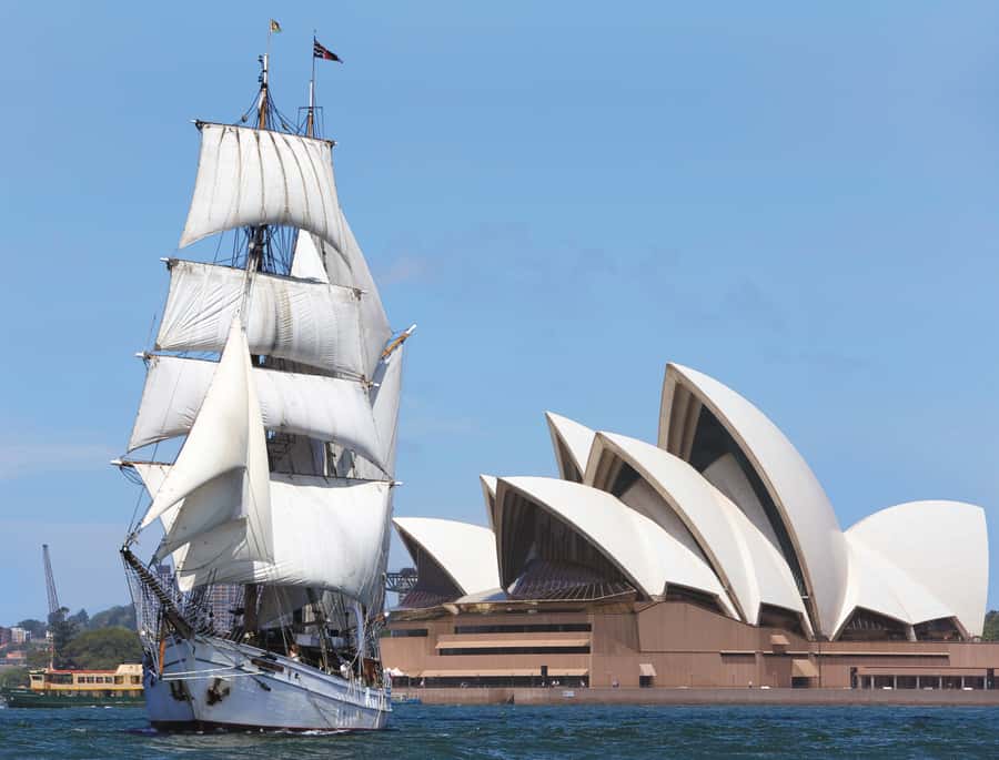 Sydney Harbor: Theatrical Pirates Cruise - Hoisting sails and feeling the ship move