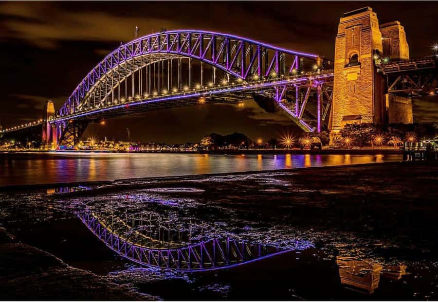 Sydney Harbour: 30 Minute Slow Jet Boat Vivid Cruise - The view from the Opera House to the Harbour Bridge