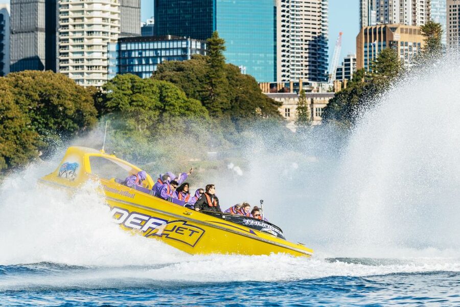 Sydney Harbour: Thunder Thrill Jet Boat Ride - When the gentle turns become full-throttle stunts
