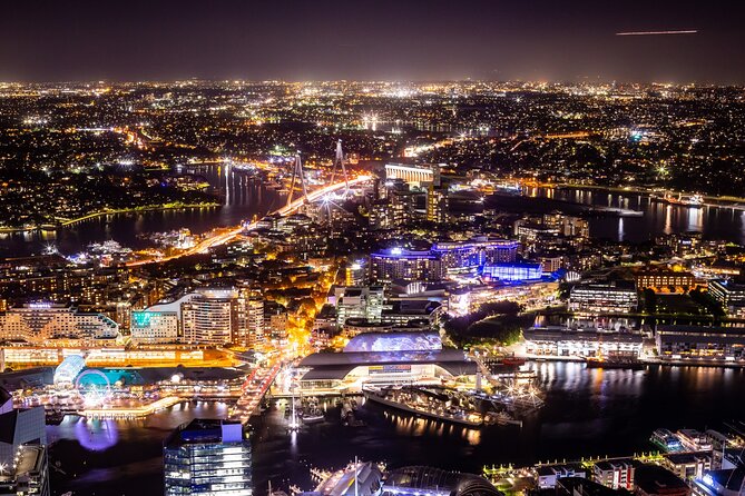 Sydney Tower Eye Ticket - Daytime, cloudy weather, and night views