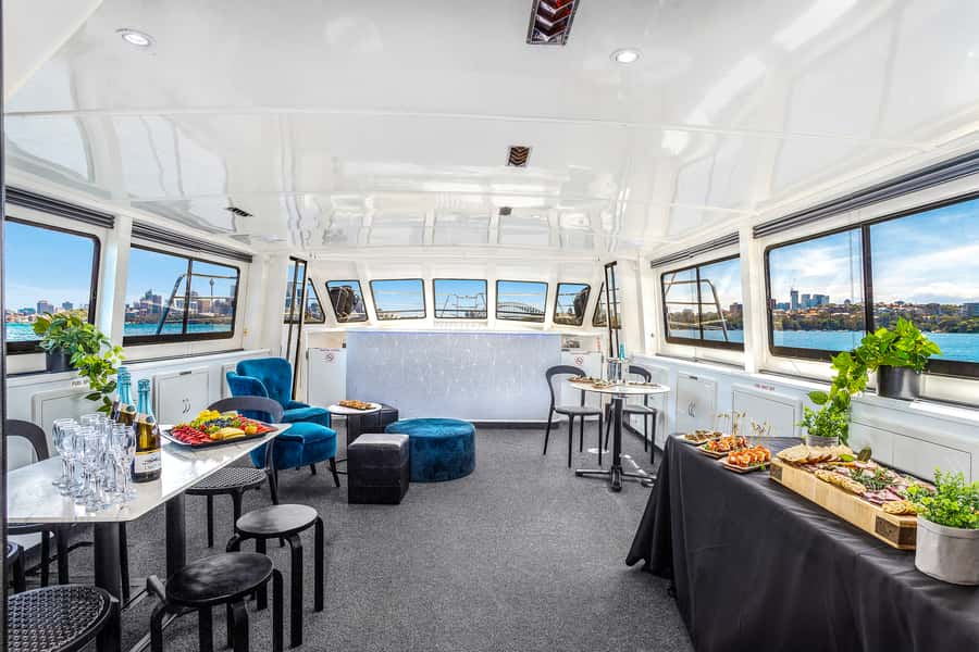 Sydney: Vivid Harbour Cruise with Canapes - Boarding at Pier 2, Walsh Bay