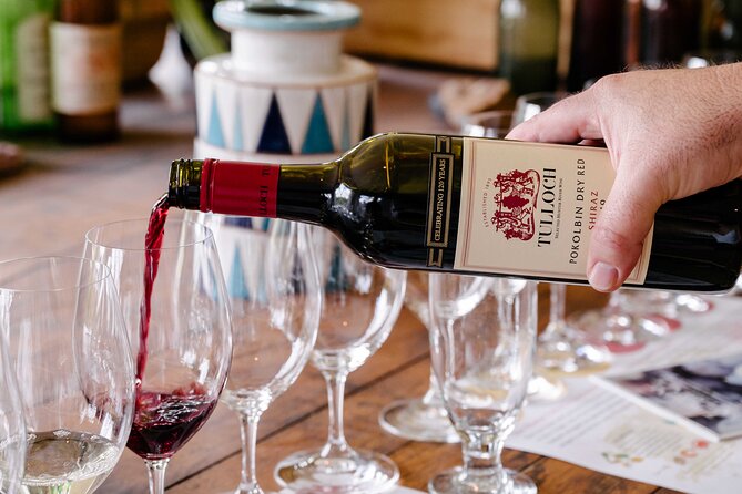 Tulloch Wines- Tasting of 6 Pokolbin Dry Red Shiraz Vintages with Charcuterie - Key points to know before booking